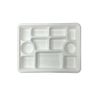 Generic 11 Compartment Compostable Thali/Food Trays, NTPR1041