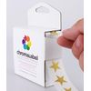 ChromaLabel 0.75 Inch Color Code Star Labels, 1000 Dispenser Box, Metallic Gold