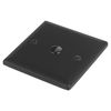 1 Gang 1 Way Wall Mounted Touch Light Dimmer IR Control Switch Button (Matt Black)