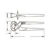KS Tools 116.1300 Carpenter's pincer HD, 200mm