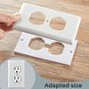 100 Piece Foam Outlet Gasket Insulation Pads for Electrical Outlets White