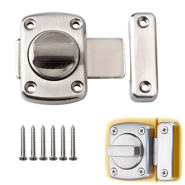 1PC Door Lock, Rotating, Internal Key, Rotatable Door Key, Retrofitting, Door, No Drilling Required, Room Key, Interior Lock, Bathroom Door, Interior Door Key, Auxiliary Lock, Entrance Entrance