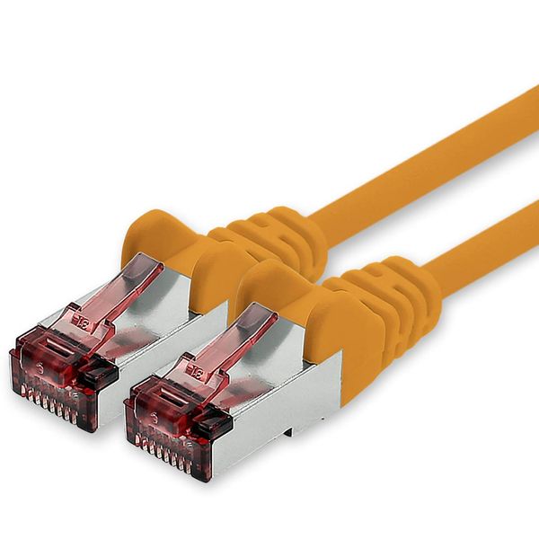 1CONN Cat6 network cable 0.5m orange Ethernet cable Lankabel Cat6 Lan network cable Sftp Pimf patch cable 1000 Mbit s