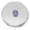 Masonic Oval Compass & Sq Compact Mirror Handbag Gift With Free Engraving 254