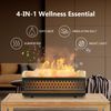 Essential Oil Diffuser for Home 200ML, Himalayan Salt Lamp Diffuser Aromatherapy Diffuser with Ultrasonic Humidifier 7 LED Colors 2 Timing Modes Auto Off Diffuser for Spa,Yoga,Office
