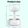 Rain Cloud Humidifier - Snuggling Cloud Rain Humidifier Raincloud Diffuser, Cute Raining Night Light Cloud Diffuser Aromatherapy Essential Oil Diffuser Micro Desk Fountain (Brown+Remote Control)