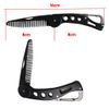 Set of 2 Folding Beard Comb, Pocket Comb, Stainless Steel, Men's, Foldable, Anti-Static, Portable Comb, Birthday Gift