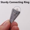 Fishing Weight Sinker, 5 Pieces Pyramid Weights Set, Tackle Accessory (1oz /27.3g)