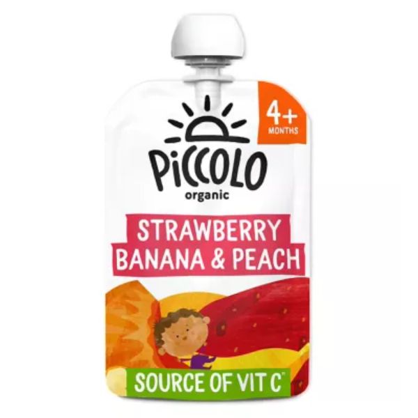 Piccolo Strawberry Banana Peach 100g