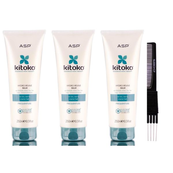 yper Asp Kitoko Hydro-Revive Balm (8.5 oz) with Teasing Comb Pack 3