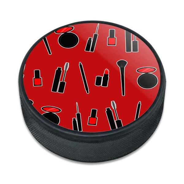 GRAPHICS & MORE Makeup Lipstick Mascara Eyeliner Pattern Ice Hockey Puck