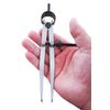 ZLKSKER 6 Inch Adjustable Lockable Steel Divider Wing Leather Compass