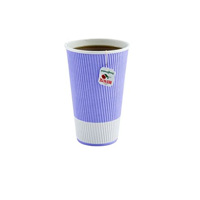 8 oz Midnight Blue Paper Coffee Cup - Ripple Wall - 3 1/2 x 3 1/2 x 3  1/4 - 500 count box