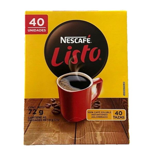 Nescafé Café Listo instantáneo de El Salvador 40 sticks | Nescafe Instant Coffee