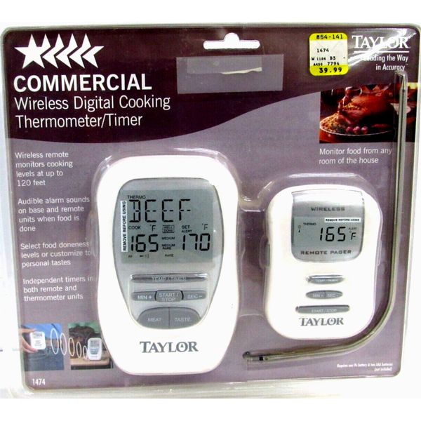 Taylor Commercial Digital Wireless Thermometer New In Package #B13