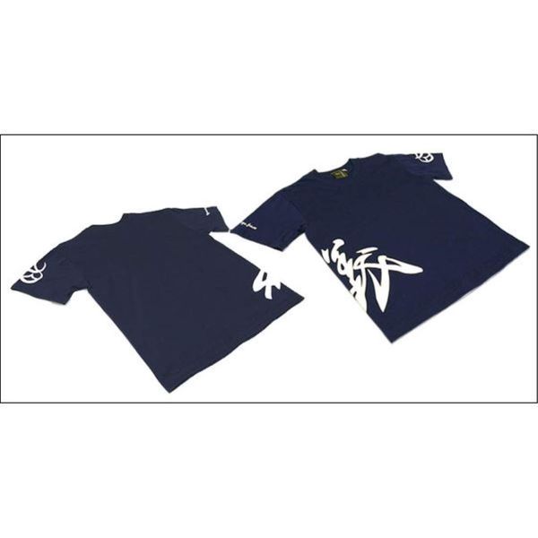 Daily necessities Short Sleeve T-shirt Sengoku Bushou T-shirt [Naoe Kanetsugu Yoshi] S Size Short Sleeve 100% Cotton Navy (Navy Blue) [U Neck Funny]