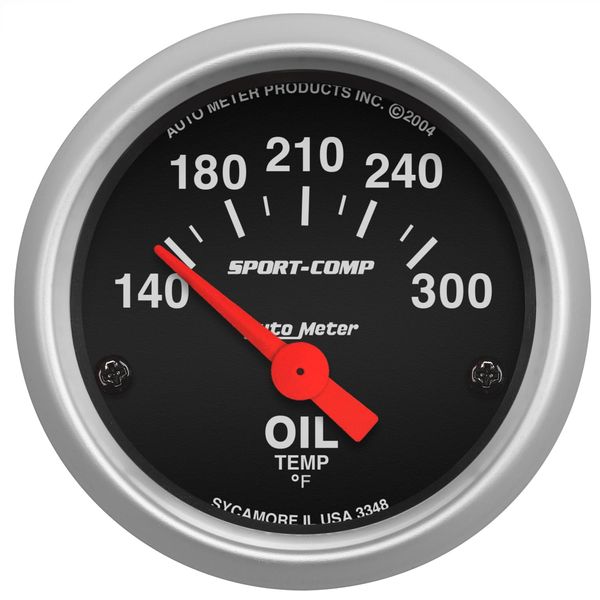 Auto Meter 3348 Sport-Comp Electric Oil Temperature Gauge