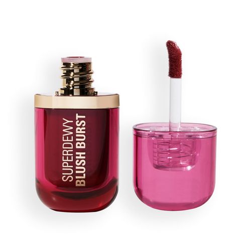 Revolution, Superdewy Liquid Blush Burst, Buildable Color for Cheek, Serum Formula with Peptides & Hyaluronic Acid, Vegan & Cruelty-Free, Very Cherry Berry, 0.14 oz