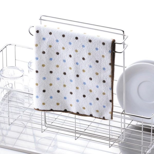 Tsubame Sanjo MJ-HB-1784 Dish Towel Hanger, Dish Towel Hanger, Stylish, Stainless Steel, Made in Japan