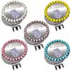 Golf Marker Large Big Stone Ball Clip Engraved Name Engraved (Blue)