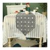 82 Inch Long Black Rustic Modern Table Runner, Chenille Geometric Jacquard Table Runner for Home Decoration