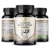 Desiccated Beef Liver Capsules, 100% Grass Fed Undefatted (3 Pack) 360 Capsules
