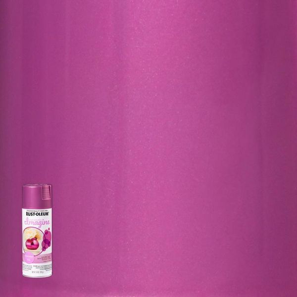 Rust-Oleum Imagine Smooth Chrome Pink Spray Paint 10 oz (4-PACK)