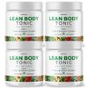 Lean Body Tonic - Weight Management Support Supplement Shake Powder - 4 Bottles