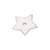jewellerybox Sterling Silver Flat Star Spacer Bead Charm
