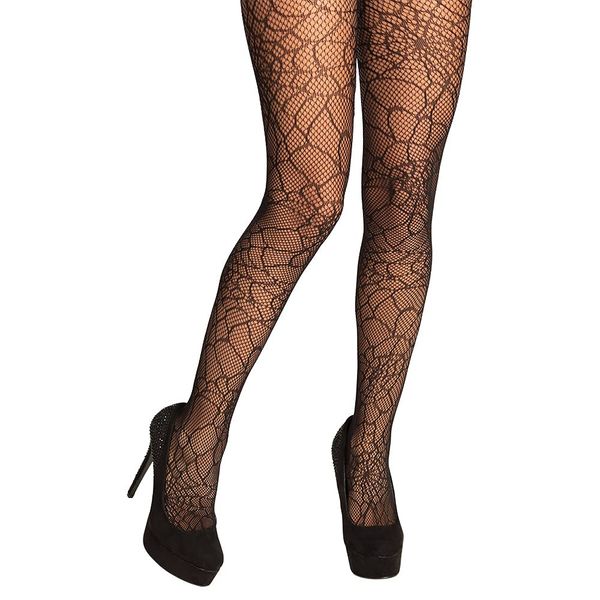 Boland 87844 Black Widow Nylon Tights Socks (One Size), Solid