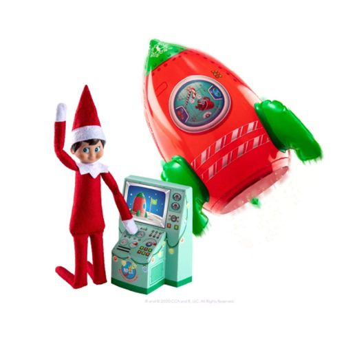 The Elf on the Shelf Exclusive 2020 4 Piece Clausmonaut Space Mission Rocket (Elf not included)