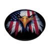 Patriotic American Bald Eagle with USA Flag PopSockets Adhesive PopGrip