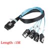 3.3FT Mini SAS to 4 SATA Cable, 36-Pin SFF 8087 Host/Controller to 7-Pin SATA Target/Backplane