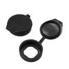 sourcingmap® Rubber Key Panel Cam Lock Dust Cover Waterproof Cap Black 4 PCS