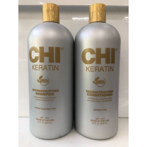 CHI Keratin Reconstructing Shampoo & Conditioner 32oz Combo