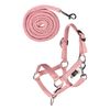 HKM Hobby Horsing Halter Set Basic Halter and Rope for Hobbyhorse (Pink)