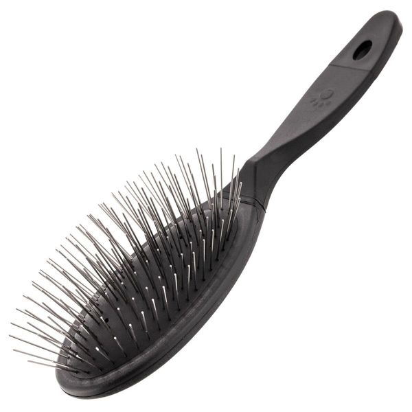 GROOM PROFESSIONAL Luxury Pin Dog Brush - Dog Grooming Brush for Dematting - Designed for Professional Use - Unique Rubber Cushion to Hold the Pins Firmly and Yet Still Flexible - 2.5cm