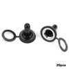 Toggle Switch Waterproof Cap 20Pcs 12mm Rocker Toggle Switch Waterproof Rubber Cap Boot Cover Black, Power Equipment