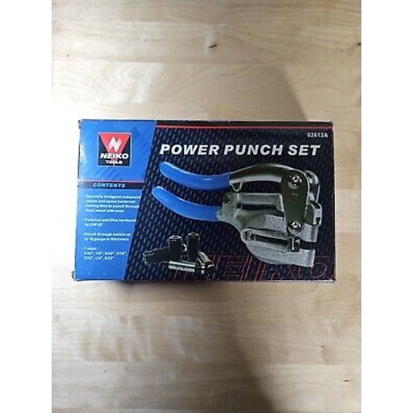 NEIKO 02612A Multi-Purposes Hand Held Power Punch and Sheet Metal Hole Punch Kit