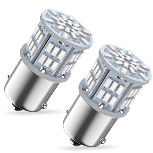 Melphan-Auto 1156 Bulb Reverse Light, Led 1141 1003 7506 BA15S Bulbs, 12V-24V 54SMD Used for Truck Car Backup Reverse Lights, Tail Parking Lights,Camper Trailer RV Interior Light, 2pcs Red