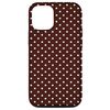iPhone 15 Polka dots,brown background Case