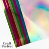 Craft Perfect Mirror Card A4 High Gloss Bundle – 8 Colours (40 Sheet) – 250gsm