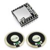 KeeYees DFPlayer Mini MP3 Player Module, Mini Audio Module, Sound Source Playback Module + Magnetic Speaker with Built-in Magnet, 8 Ohm, 2W Metal Shell