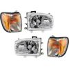 Headlight Corner Light Kit For 99-04 Nissan Pathfinder Left and Right With Bulb