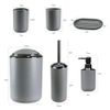 IMAVO Bathroom Accessories Set, 6-Piece Plastic Gift Set, Toothbrush Holder,