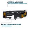 Buckle-Down Scooby Doo Stacked CloseUp Black Plastic Clip Collar, Large/15-26"