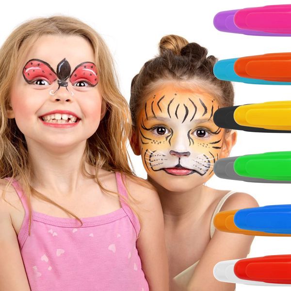 KIDDYCOLOR Face Paint Marker Non-Toxic 24 Colors Professional Body Crayons Makeup Painting Set