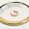 Philip Jones Rose Gold Plated Adjustable Heart Band Ring