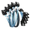 OIKWAN SATA-III Cable, 5Pcs/Set 6Gb/s -SATA Cable, 7pin Flexible SATA Cable, Straight SATA Data Cable Replacement for Bitcoin Computer-Server CD DVD Drives Raid HDD-SSD Data Cable (3.3FT)