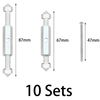 10 Sets Switch Socket Repair Tools, Switch Socket Cassette Screws Support Rod (silver)